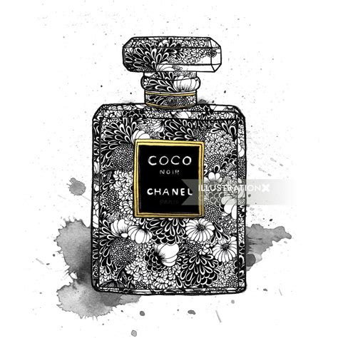 chanel bottle sketch